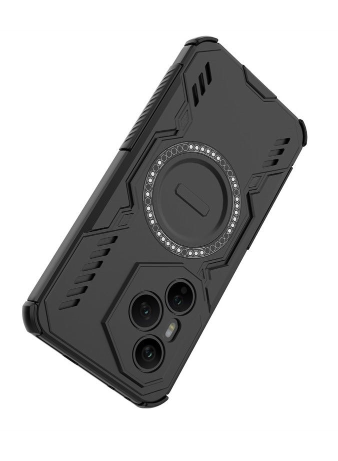 general Magnetic Design for Honor 400 Lite Case, [Wrap-around lens Protection] 2-in-1 Hard PC + Shockproof Silicone Edge, Slim Heat Dissipation Case for Honor 400 Lite with Breathable Feature - Image 5