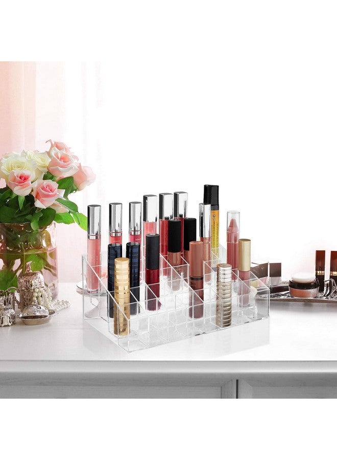 Casafield 40 Slot Acrylic Lipstick & Makeup Organizer - Cosmetic Display Case - Clear - Image 3