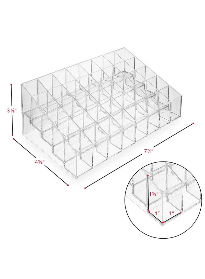 Casafield 40 Slot Acrylic Lipstick & Makeup Organizer - Cosmetic Display Case - Clear - Image 4