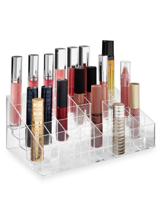 Casafield 40 Slot Acrylic Lipstick & Makeup Organizer - Cosmetic Display Case - Clear - Image 2