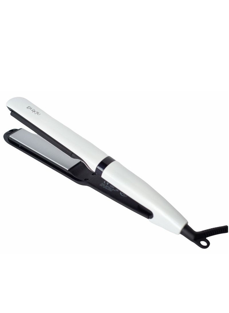 Brskin Ceramic hair straightener elegant design, White/ Black  - Image 1