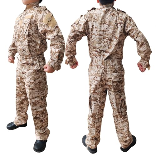 HANSTRONG GEAR H World Shopping Tactical Airsoft Kids Clothing Children BDU Hunting Military Camouflage Combat Uniform Suit AOR1, 120 - Image 1