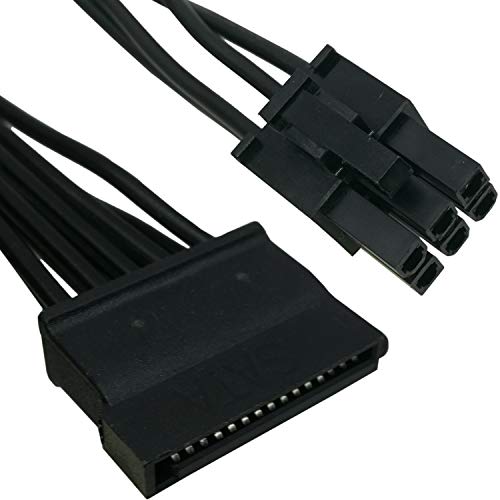 COMeap SATA Power Cable for EVGA PSUs, 6 Pin to 3X 15 Pin SATA Hard Drive Adapter Splitter for Some Specific Types of EVGA Power Supply 20-in(50cm) - Image 3