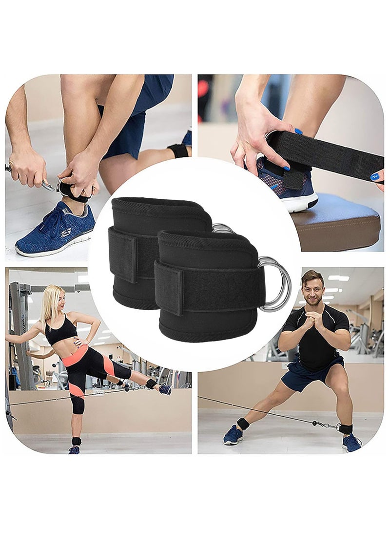 رات سو مجموعة عصابات المقاومة مع مشبك الكاحل - سحب اللياقة البدنية - حزام الكاحل - تدريب قوة الساق - تقوية الأرداف والساقين الجميلة - مشبك مقاومة الكاحل - Image 2