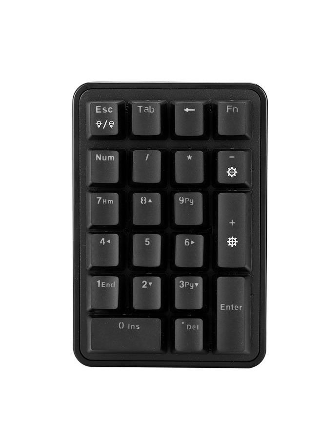 Ajazz AK21 Mini Wired USB Free Switching Digital Numpad Keyboard TypE C Receiver 21-key(Square)