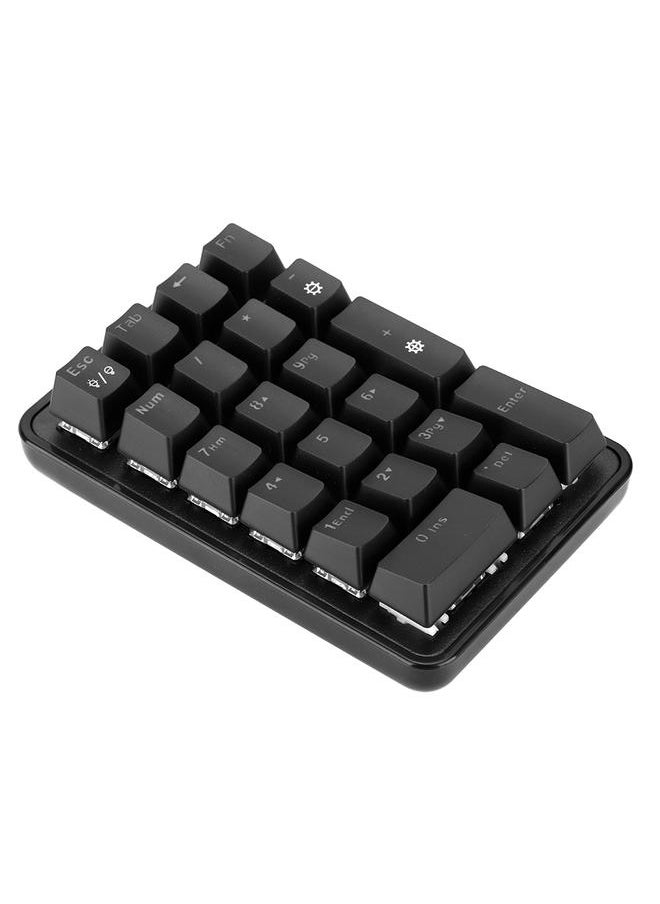 Ajazz AK21 Mini Wired USB Free Switching Digital Numpad Keyboard TypE C Receiver 21-key(Square)