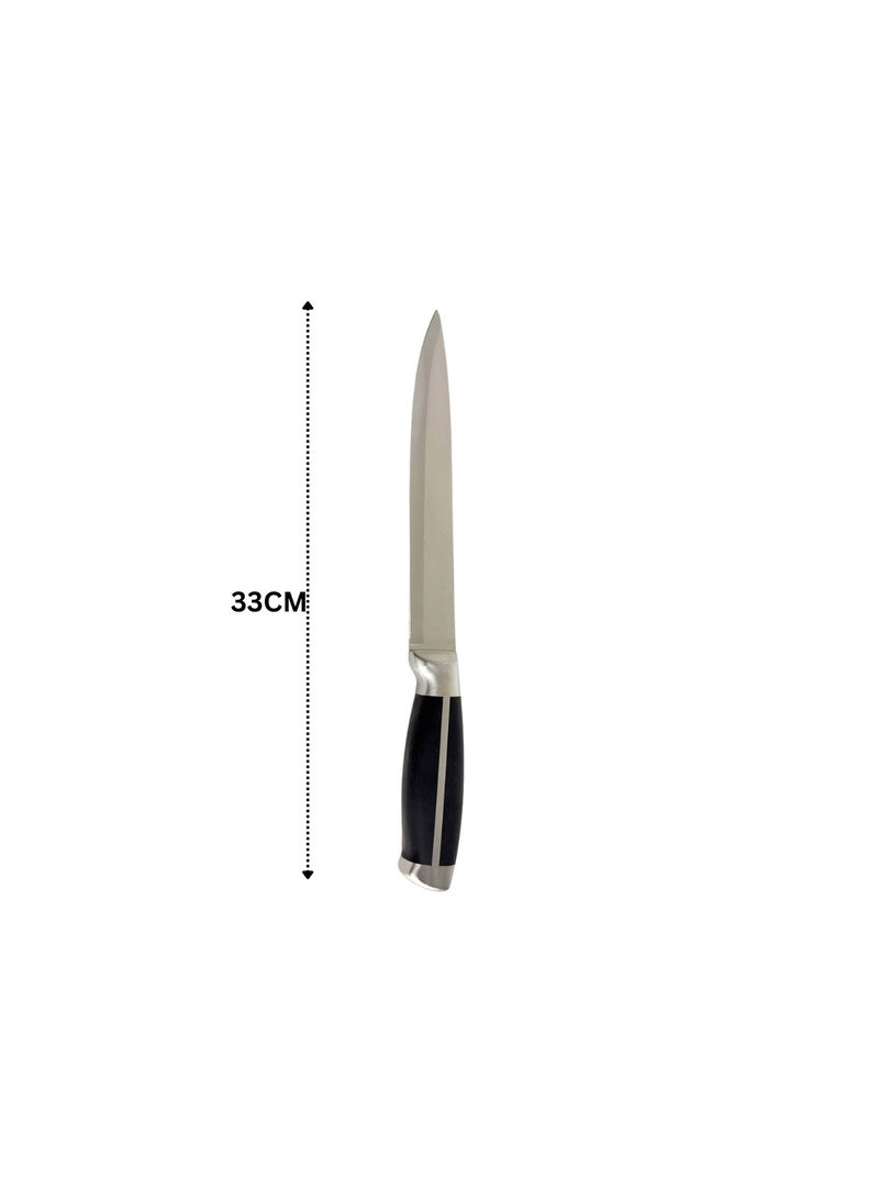 Kitchen Knife Stainless Steel with Metal Handle-33cm - Image 2