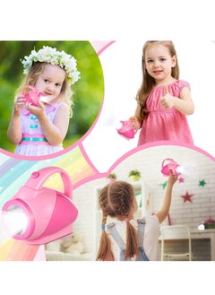 Generic 2PCS Kids Glow in the Dark Flashlight - Lightweight & Easy Grip for Reading, Camping, Hiking & Outdoor Fun - Perfect for Toddlers & Nature Exploration - Pink  - Image 3