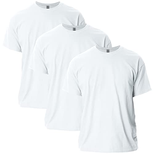 Gildan Adult Ultra Cotton T-Shirt, Style G2000, Multipack, White (3-Pack), X-Large - Image 1