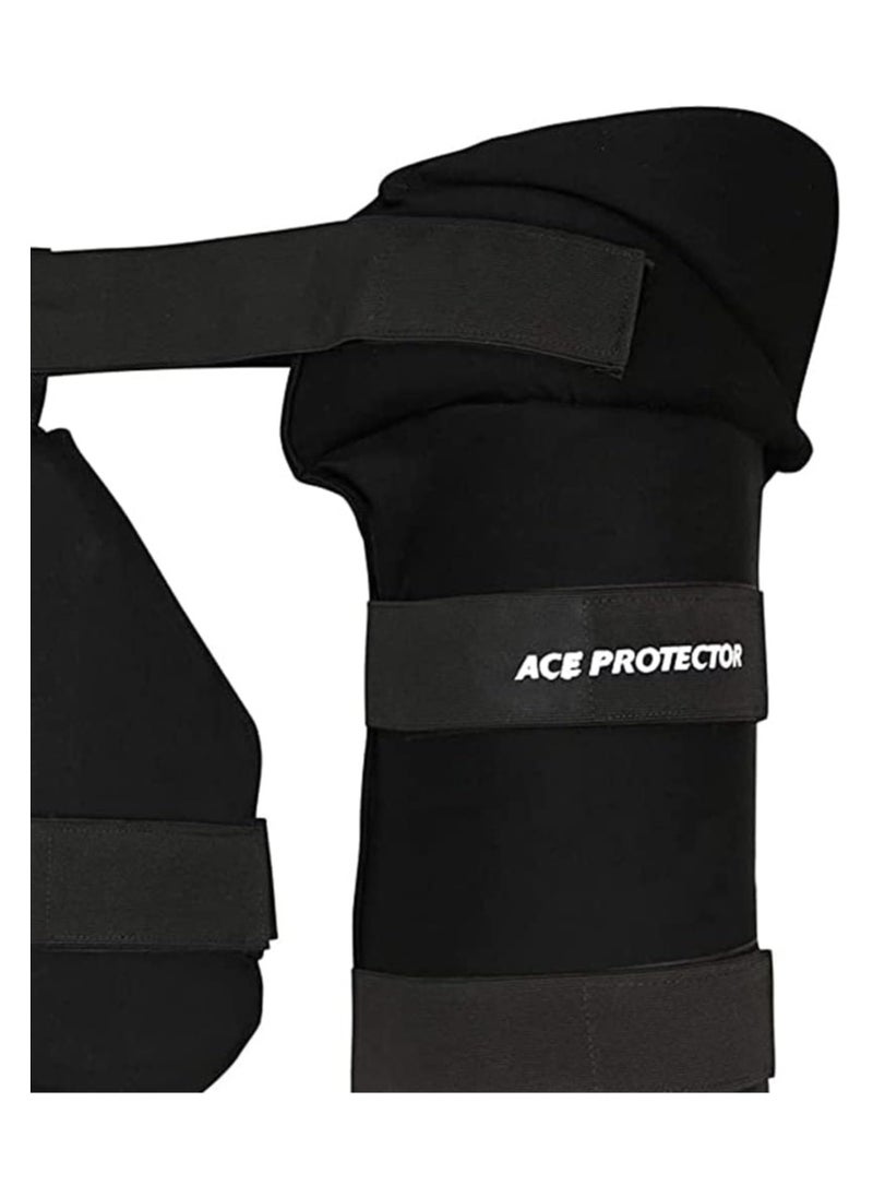SG Combo RH Ace Protector Thigh Pads | Size: Small | Material: Synthetic | For Men & Boys | Soft absorbent | Gives extra protection | Fully adjustable | Elasticated straps  - Image 3