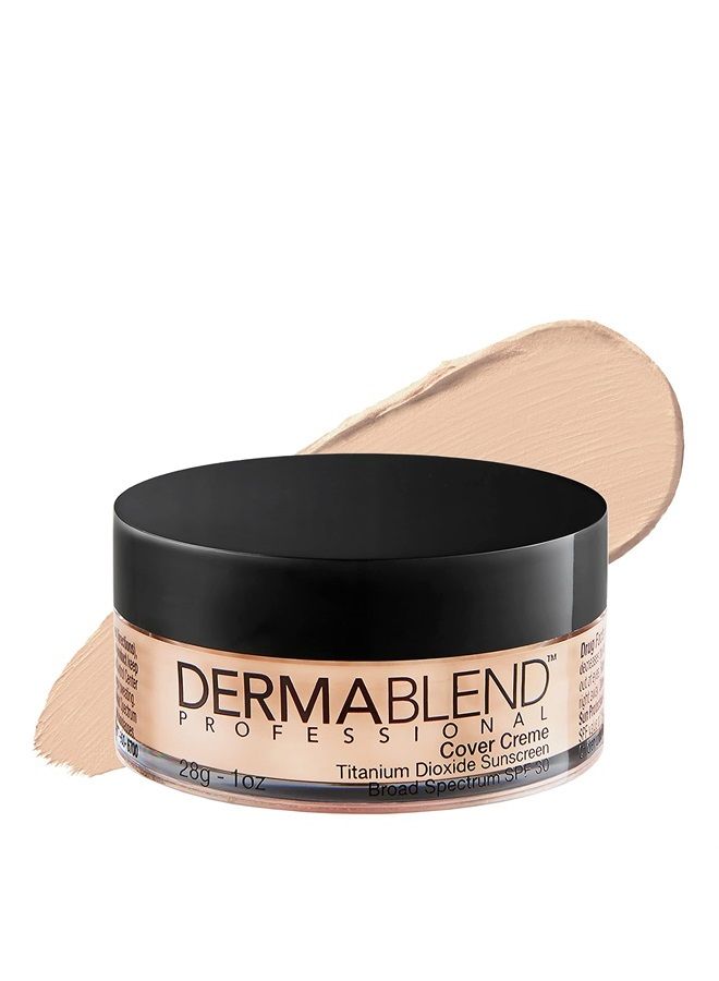 Dermablend Cover Creme High Coverage Foundation with SPF 30, 0C Pale Ivory, 1 Oz. - Image 1
