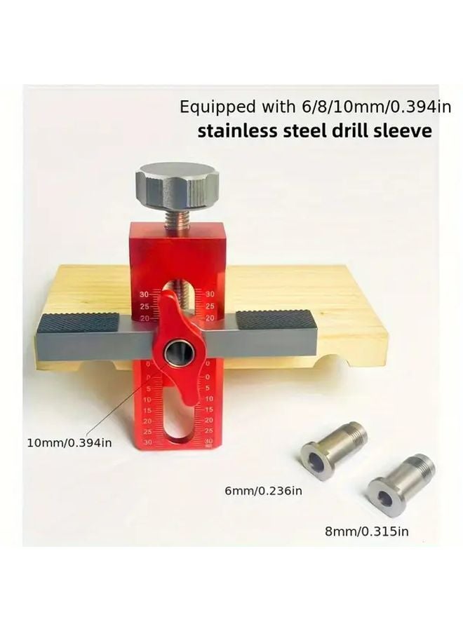 ريد جراي 2 في 1 مِشْبَك ثقيل لخزائن أبواب الخشب القابل للتعديل لنظام المحاذاة - Image 5