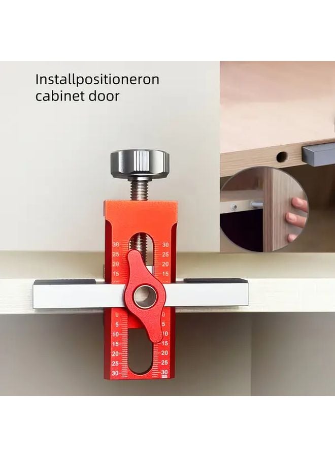 ريد جراي 2 في 1 مِشْبَك ثقيل لخزائن أبواب الخشب القابل للتعديل لنظام المحاذاة - Image 4