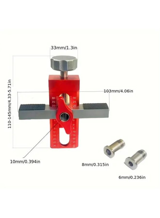 ريد جراي 2 في 1 مِشْبَك ثقيل لخزائن أبواب الخشب القابل للتعديل لنظام المحاذاة - Image 2