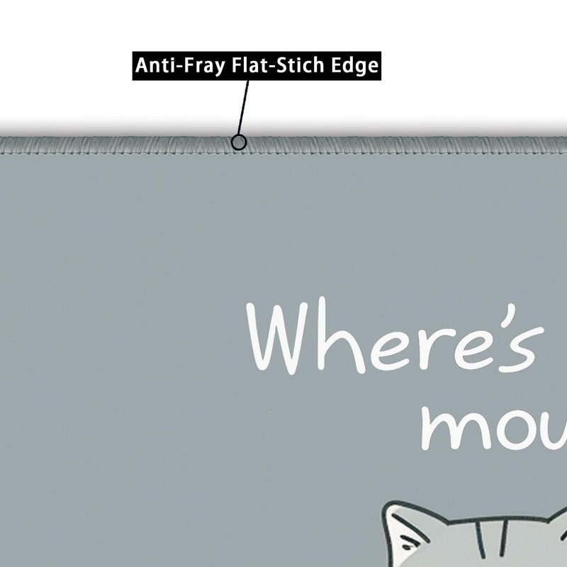 Flodirise Non-Slip Mouse Pad Gaming Mouse Pad Small Mousepad for Computer, Laptop, Gamer, Cat Pattern, 8x10 inch - Image 3