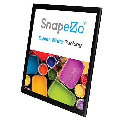 SnapeZo Photo Frame 18x24, Black, 1.25 Inch Aluminum Profile, Front-Loading Snap Frame, Wall Mounting, Professional Series - Image 4