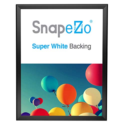 SnapeZo Photo Frame 18x24, Black, 1.25 Inch Aluminum Profile, Front-Loading Snap Frame, Wall Mounting, Professional Series - Image 1