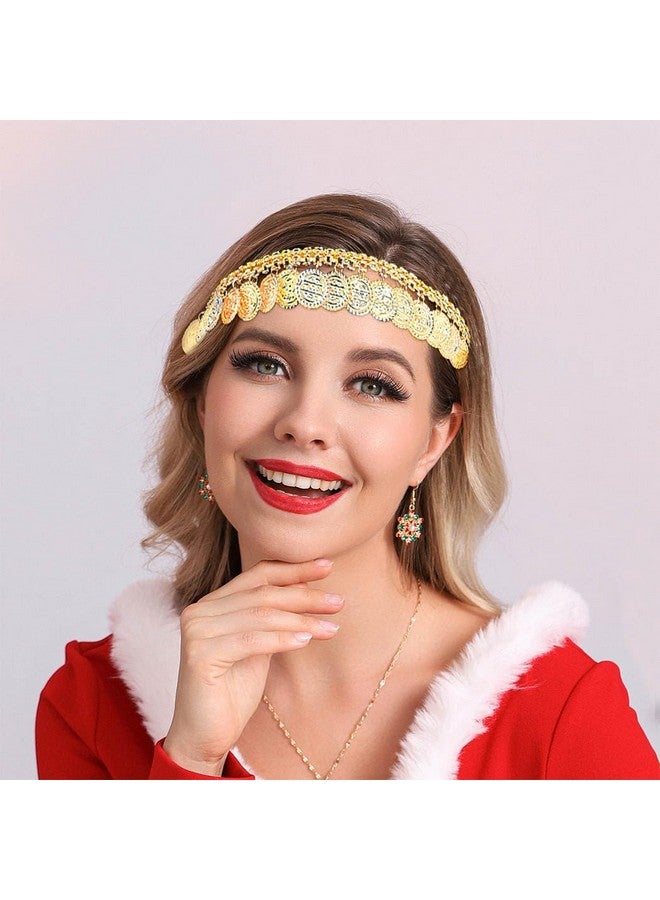 Fstrend Coin Tassel Headbands Gold Hairband Vintage Headwear Headpieces for Women - Image 2