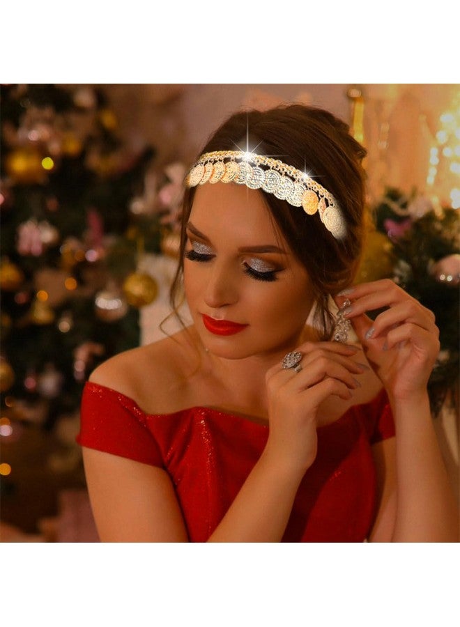 Fstrend Coin Tassel Headbands Gold Hairband Vintage Headwear Headpieces for Women - Image 4