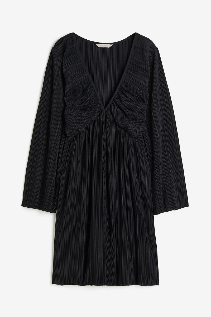 H&M Pleated Jersey Dress
