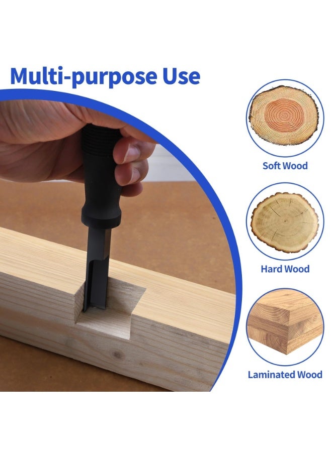 Corner Chisel, Square Mortise Chisel, 90°precision cut, Hinge Recess Corner Wood Chisel Squaring Tool for Cutting Square Mortise, Door Installation, Wood Carving, Framing - Image 2