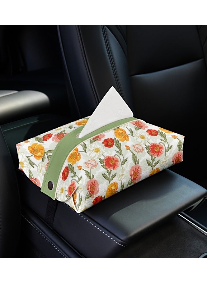 EBMINI Neoclassical Floral Car Tissue Box 