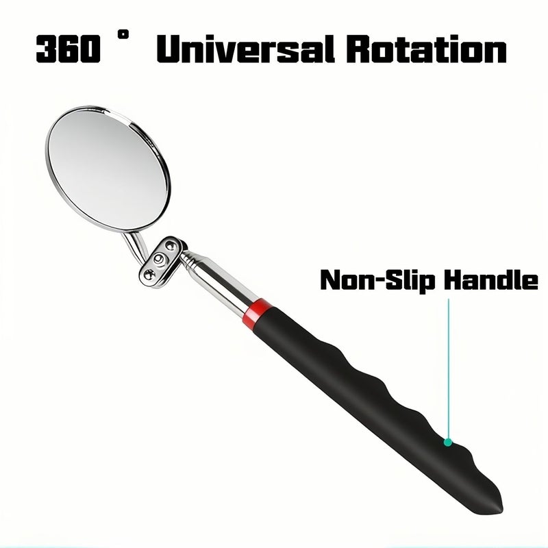 Collapsible 360 Degree Flexible Inspection Mirror 1pc for Car Underbody Check - Image 5