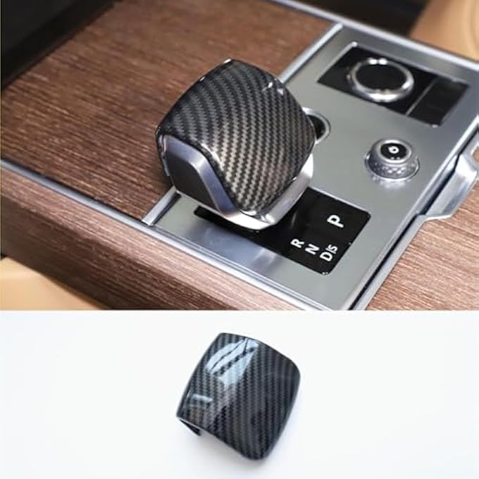 ريحني تجهيز داخلي جديد لغطاء ناقل الحركة في وسط الناقل وملحقات تناسب لاند روفر ديسكفري رينج روفر سبورت فيلار 2022 2023 2024 2025 طباعة ألياف الكربون - Image 1