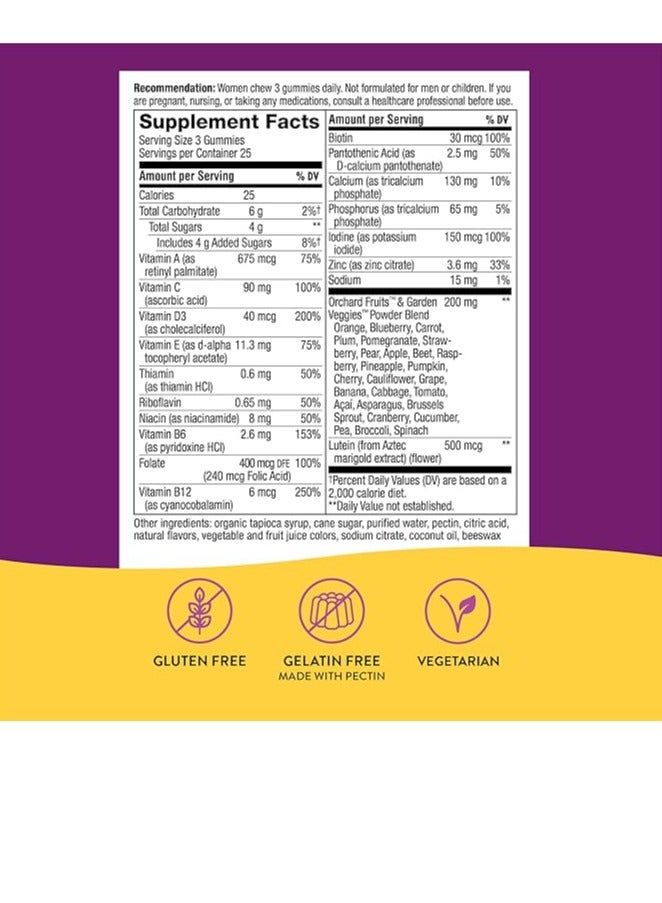 Alive Women's 50+ Gummy Complete Multivitamin, Mixed Berry, 60 Gummies - Image 4