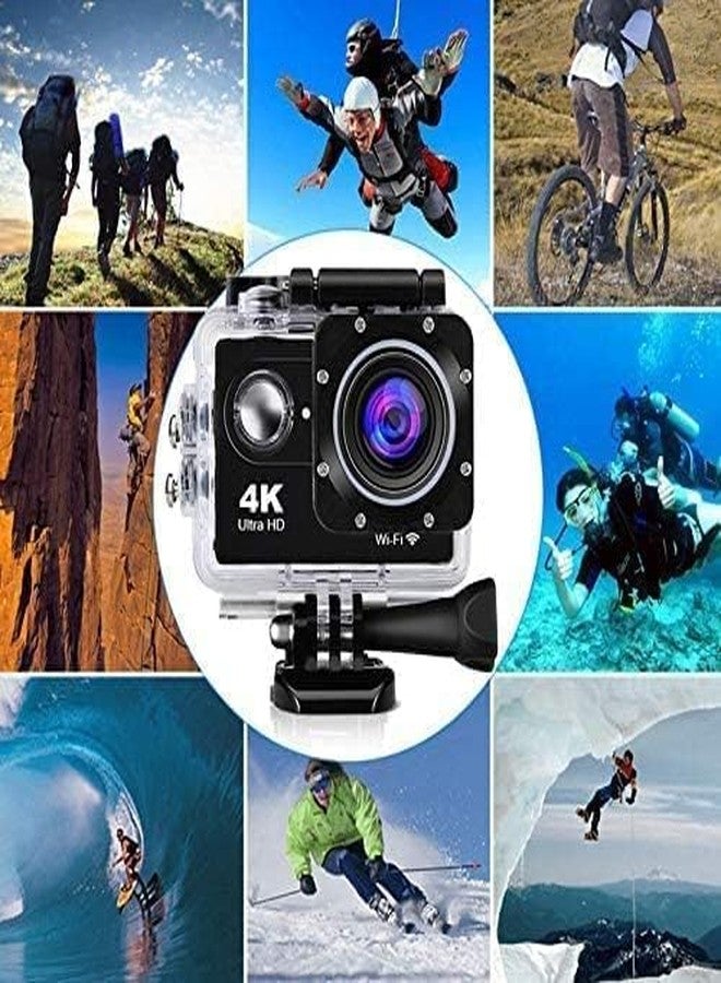 JK Vision 30Fps Action Camera Ultra Hd Underwater Camera 170 Degree Wide Angle 98Ft Waterproof Camera (Light 4K Action (Ac)) - Digital, Multicolor (DDC-48) - Image 2