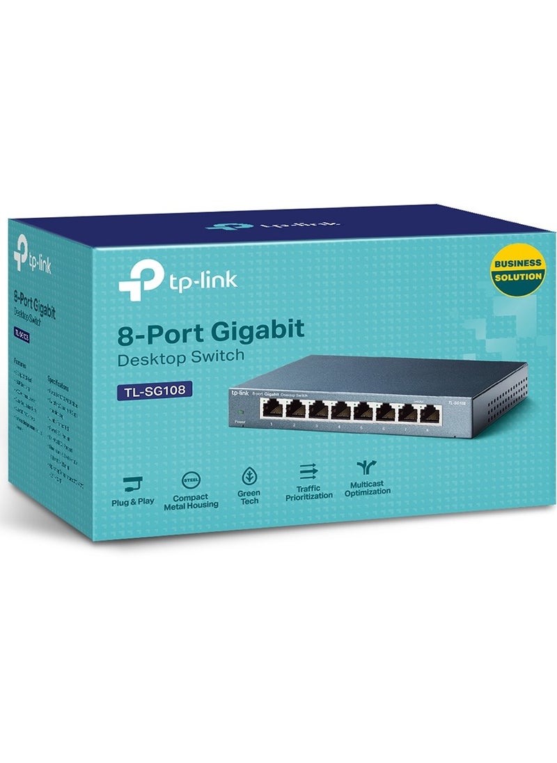 Tp-link Tl 8-Port Gigabit Desktop Switch TL-SG108  - Image 3