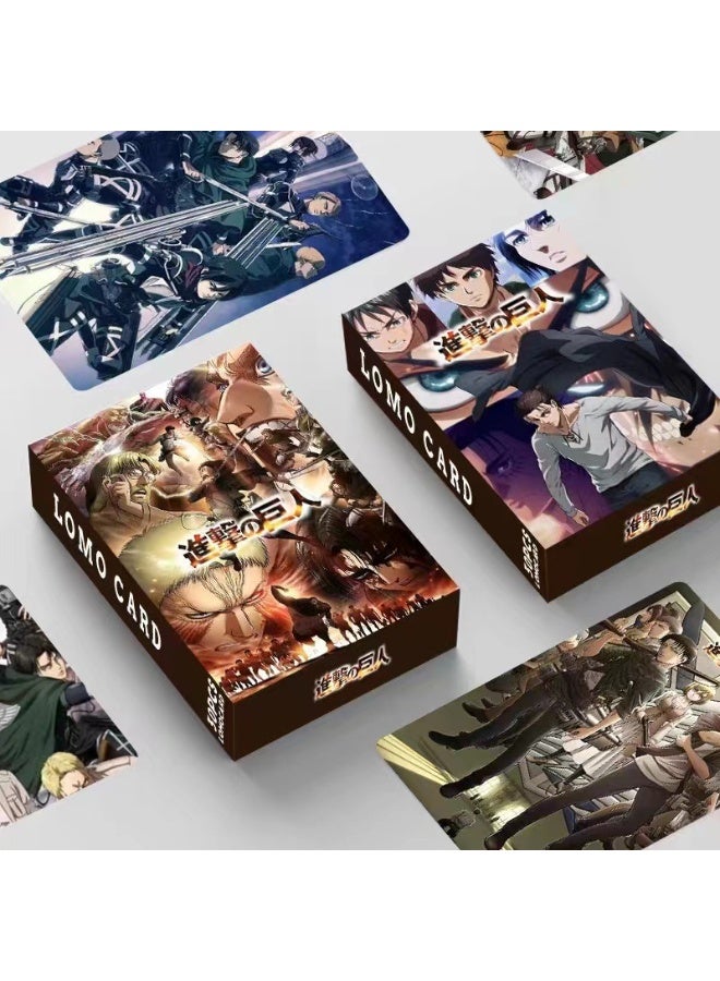NIBEMINENT 30 Pcs Cartoon Attack on Titan Lomo Cards Card For Fans Collection Gifts - Image 1