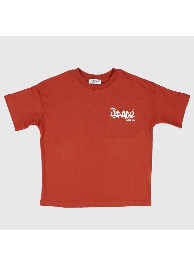 playmore - "Outer Space Club" Short-Sleeved T-Shirt - Image 1