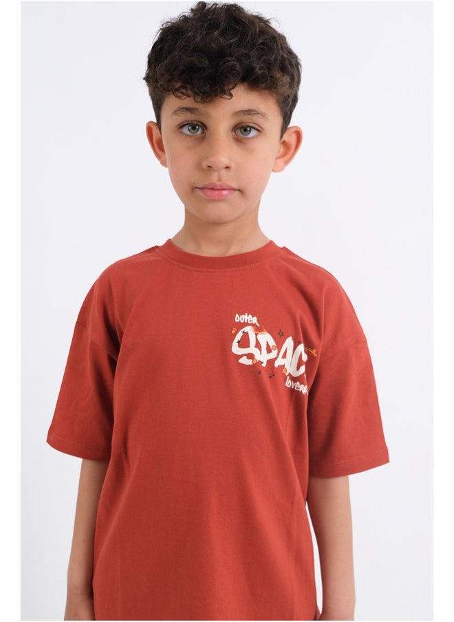 playmore - "Outer Space Club" Short-Sleeved T-Shirt - Image 1