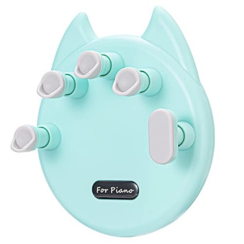 Koldot Piano Finger Trainer Silicone Hand Grip Exerciser Ergonomic Training Finger Pressing Posture Correction Tool for Guitar Piano Trigger Finger Training and Grip 1pair (Green) - Image 2