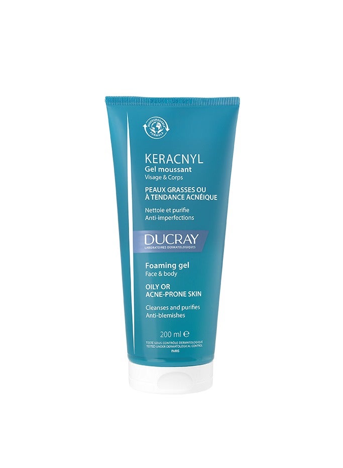 Ducray Keracnyl Ducray Keracnyl Face & Body Foaming Gel for Acne 200ml