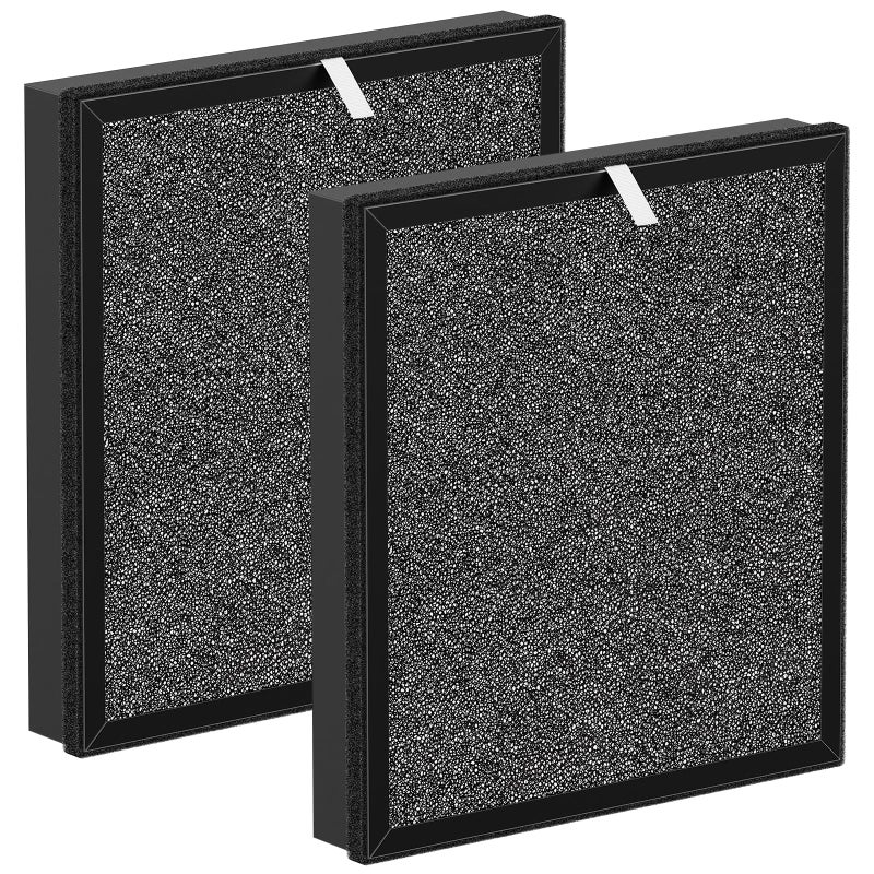 LINNIW TZ-K2 Replacement Filter Compatible with ToLife Air Purifier TZ-K2, 3-in-1 Filtration Systemwith Activated Carbon & Pre-filter, TZ-K2-A replacement filter, 2 Pack - Image 1