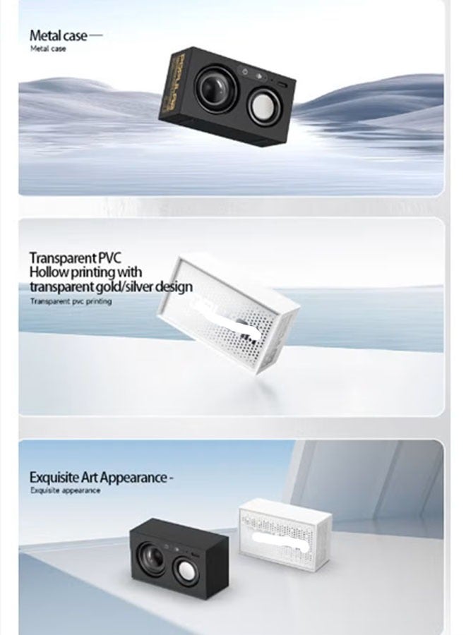 باسيكس مكبر صوت Bluetooth محمول X2 Mini - مزود بتقنية تحسين الصوت بالذكاء الاصطناعي، وبطارية تدوم 6 ساعات، ودعم المكالمات الصوتية، وهيكل معدني مقاوم للسقوط ليصاحبك في جميع مغامراتك (أسود) - Image 2