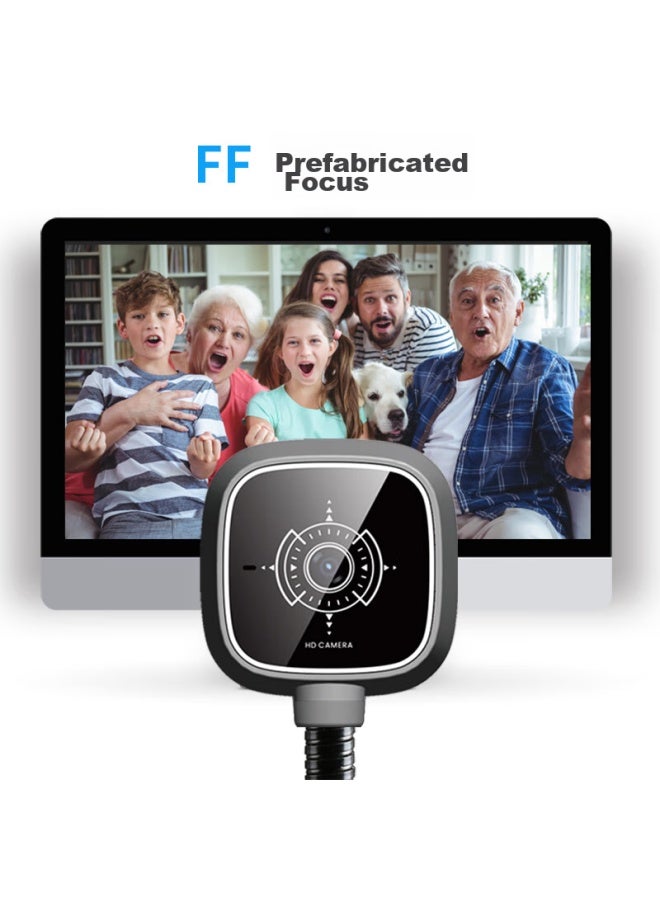 Gesobyte C309 Bracket 1080p Hd Webcam For Video Calls, Conferences, Online Teaching, Home Use, Laptop And Desktop Computer, Built-in Usb Interface, Plug-and Microphone - Image 4