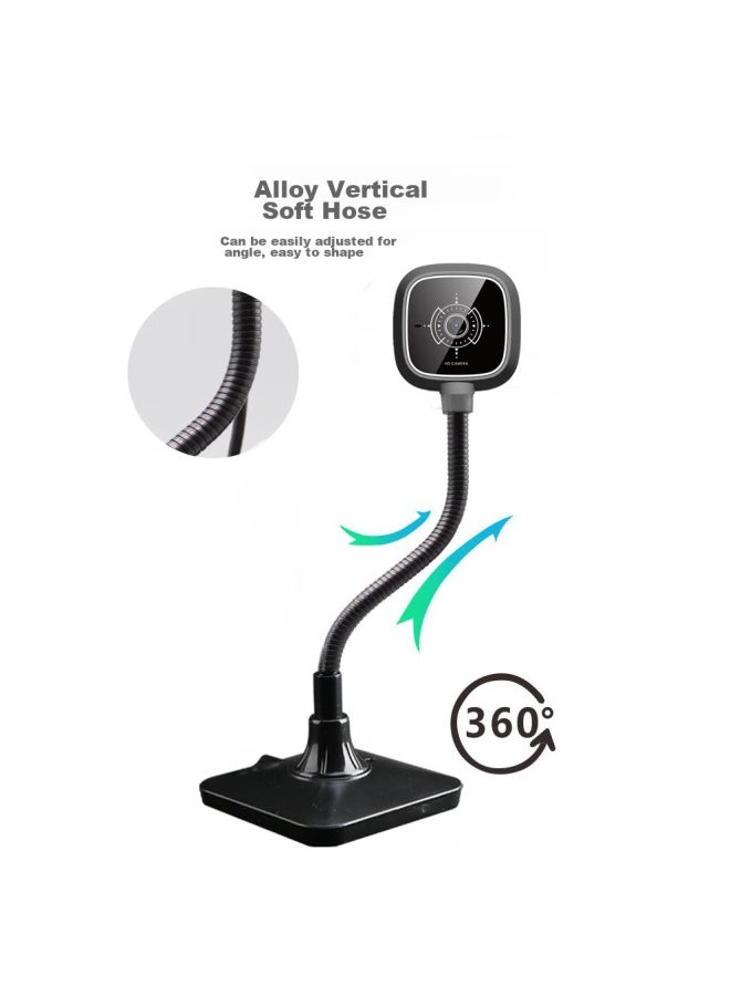 Gesobyte C309 Bracket 1080p Hd Webcam For Video Calls, Conferences, Online Teaching, Home Use, Laptop And Desktop Computer, Built-in Usb Interface, Plug-and Microphone - Image 5