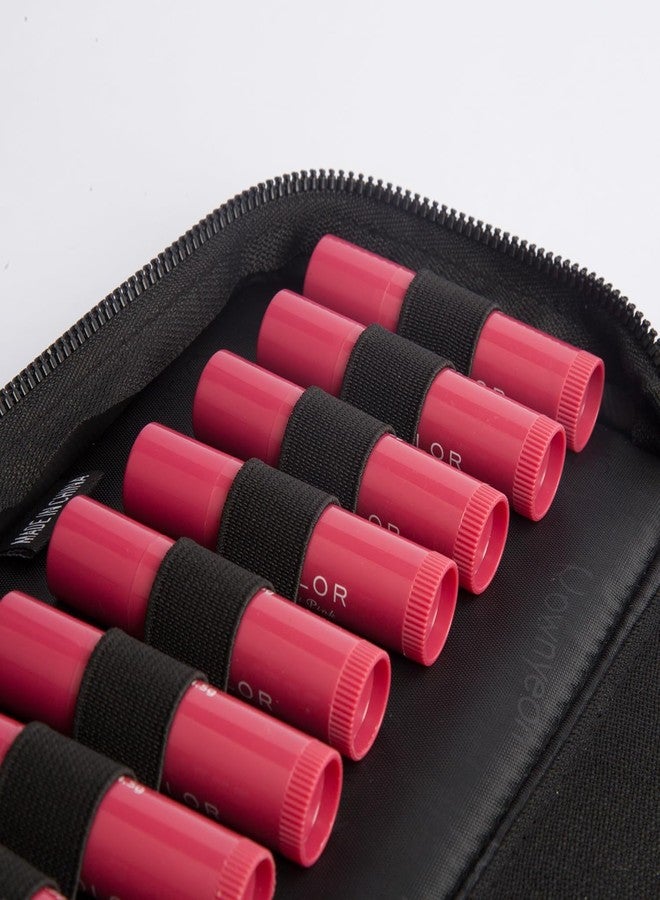 STORICANS Homeopathy Storage Bag, Small Organizer for 16 Remedy Tubes, Black with Gold Zipper, 8.27 x 5.12 inches - Image 4