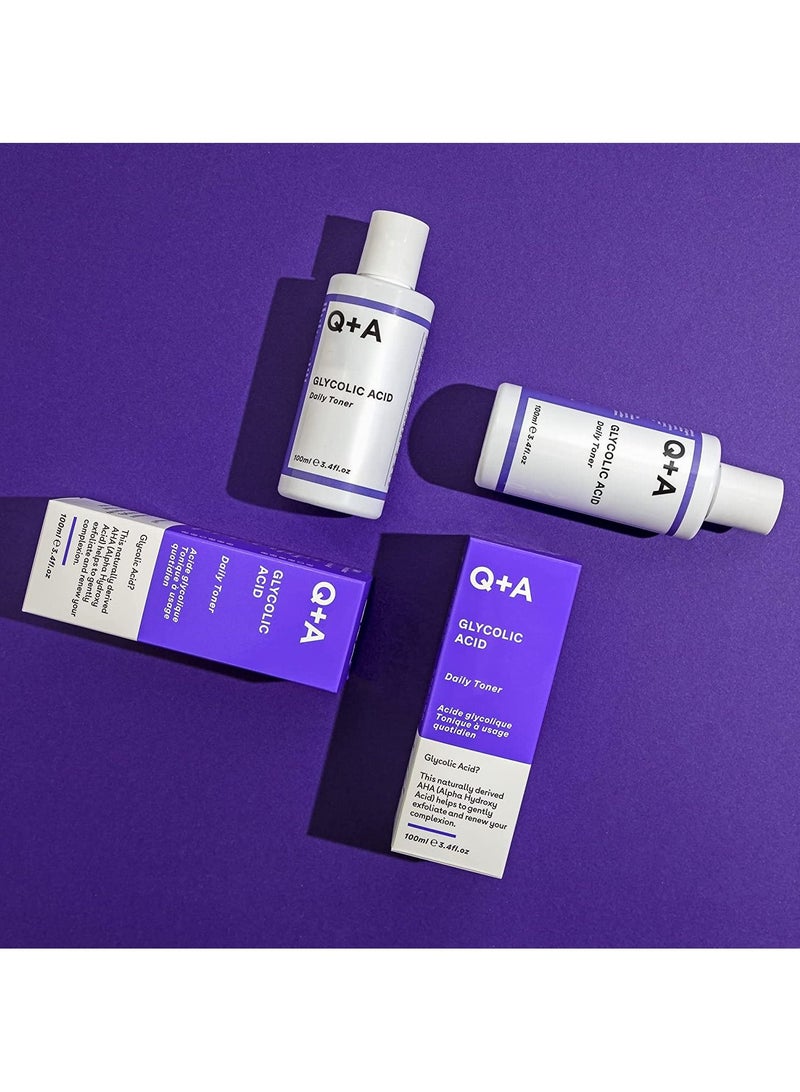 Q+A Glycolic Acid Toner To Exfoliate And Renew Skin Cells - 100 ml - Image 4