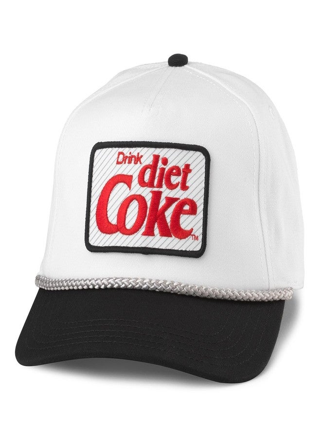 AMERICAN NEEDLE Coke Coca Cola Officially Licensed Roscoe Adjustable Baseball Hat (23008A-DCOKE-WHBL) - Image 1