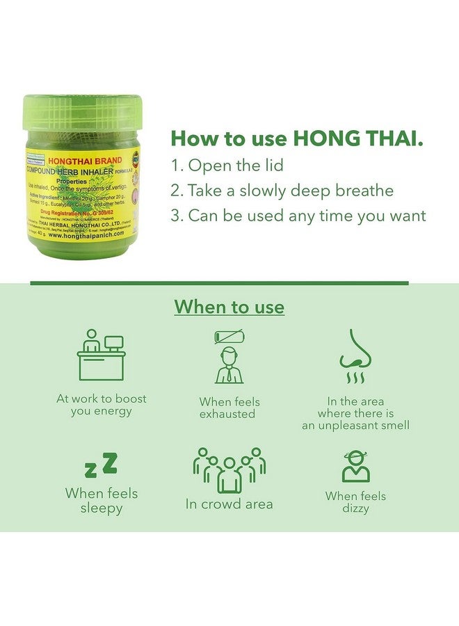 HONG THAI Hong Thai Traditional Thai Herbal Inhaler 10g 1 Bottle  - Image 3