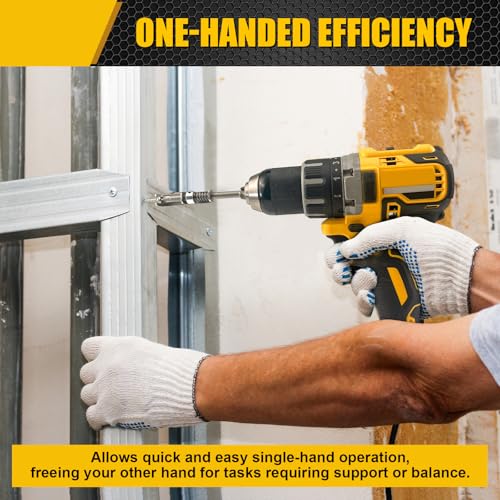 BPOPO 2 Pcs Spring-loaded Screw Holder Bit, Anti-drop Screwdriver Bit, Single-Hand Operation Bit Holder for Electricians, Mechanics, DIY Home Repair, Universal Screw Retaining Tool - Image 3
