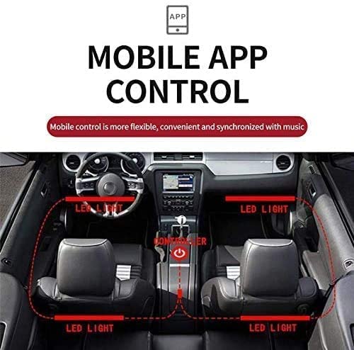 UBH ; Profession of Quality UBH Profession of Quality Ambient Light USB RGB Colorful Rhythm Foot Light with APP Voice Control for car - Image 2