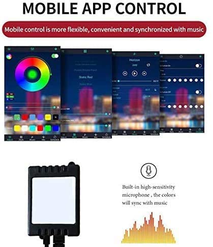 UBH ; Profession of Quality UBH Profession of Quality Ambient Light USB RGB Colorful Rhythm Foot Light with APP Voice Control for car - Image 5
