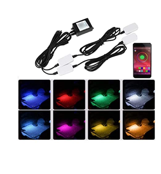 UBH ; Profession of Quality UBH Profession of Quality Ambient Light USB RGB Colorful Rhythm Foot Light with APP Voice Control for car - Image 1