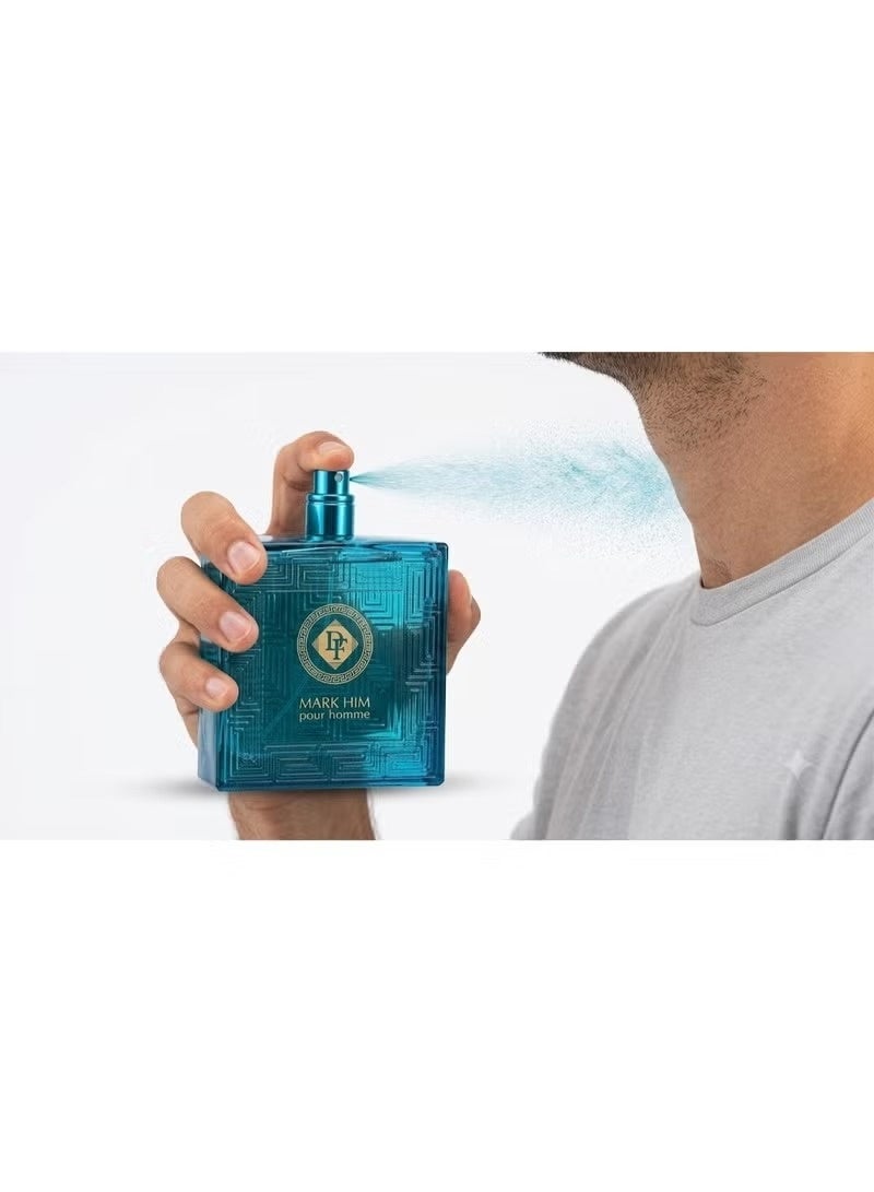 Mark Him Pour Homme Men’s Perfume – 100ml Eau de Parfum Natural Spray Vaporisateur | Bold & Sophisticated Long Lasting Fragrance for Men | Luxury Daily & Evening Wear Perfume - Image 3