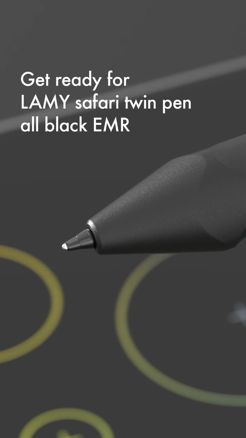 Lamy Safari Twin Pen All Black Emr - Pc/El - Image 2
